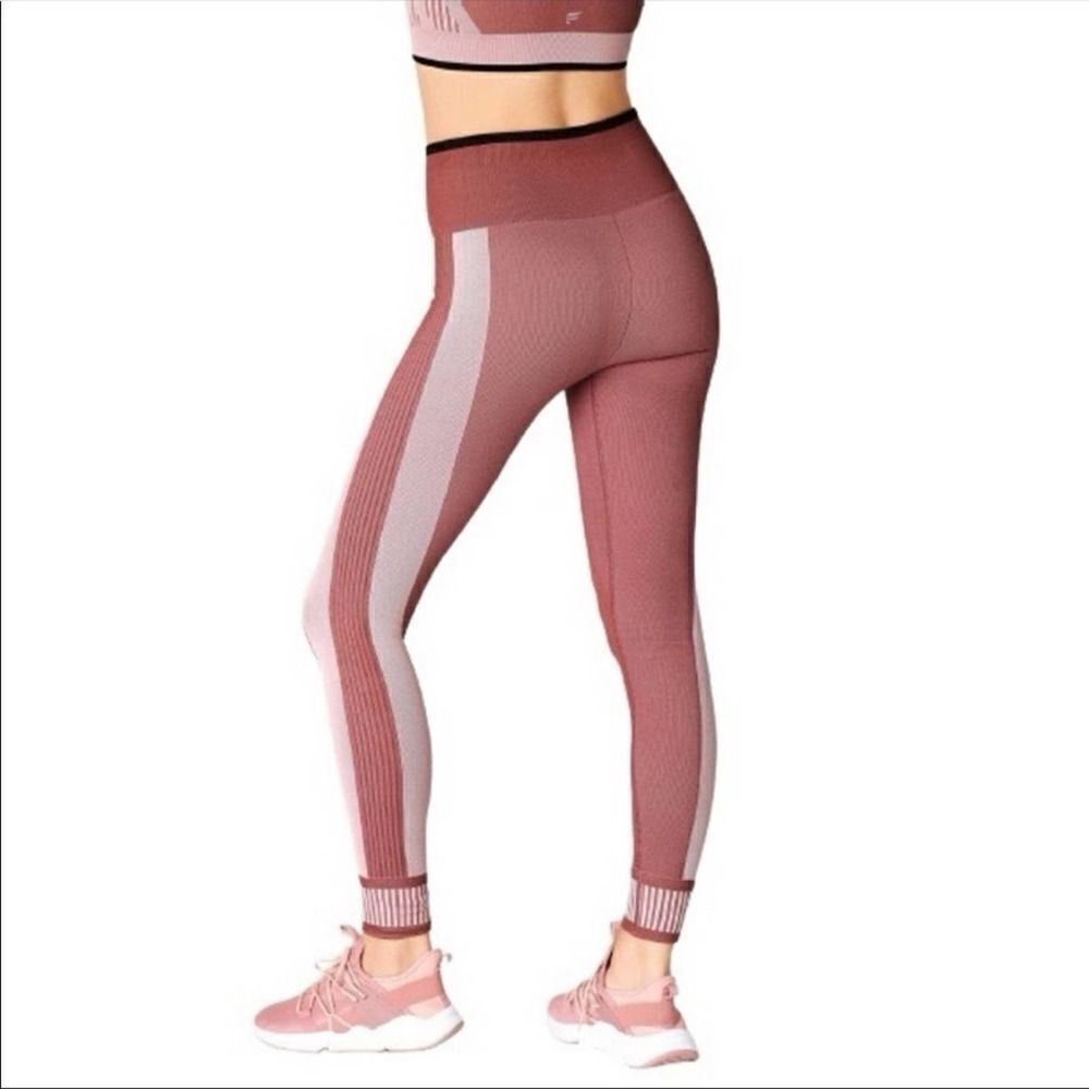 Fabletics Color Block Seamless High Waisted Leggings